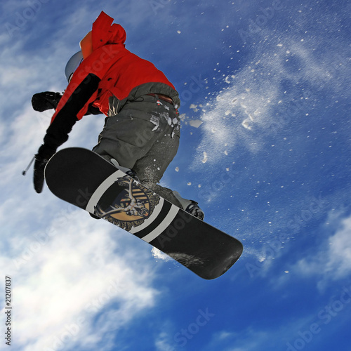 Fototapeta snowboard sporty zimowe sport sporty ekstremalne