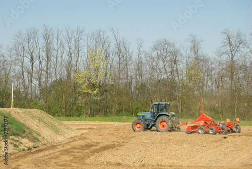 Naklejka rolnictwo natura pole