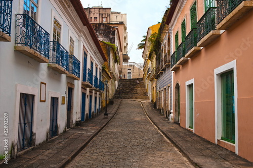 Obraz na płótnie ameryka południowa ulica brazylia stary miasto