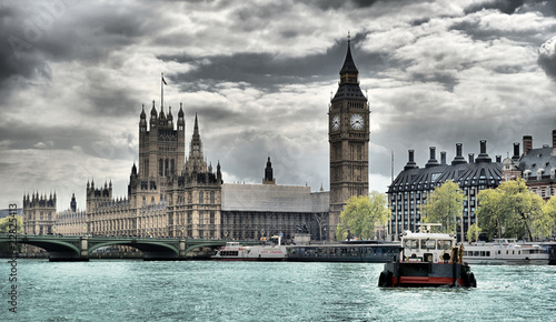 Plakat rejs anglia londyn architektura