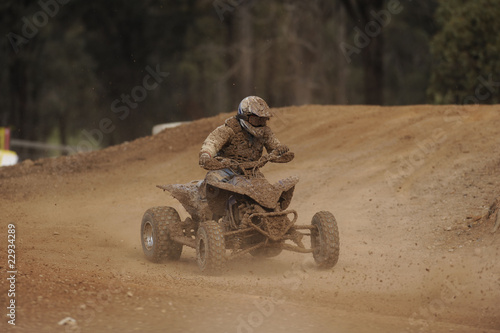 Obraz na płótnie mężczyzna offroad jazda konna wyścig