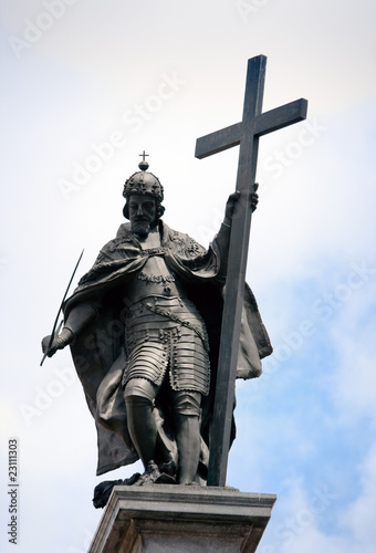 Obraz na płótnie stary król niebo statua