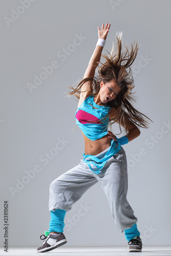 Plakat tancerz sportowy nowoczesny