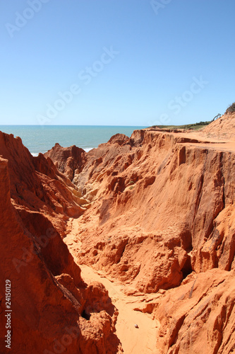 Plakat widok brazylia plaża