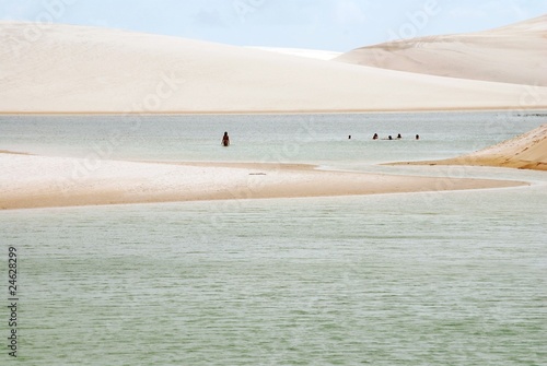 Naklejka park pustynia narodowy brazylia plaża