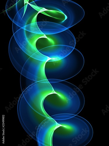 Naklejka spirala fala abstrakcja 3D wzór