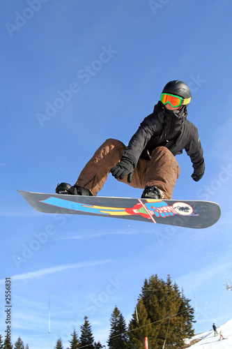 Plakat snowboard narty śnieg sport zimą