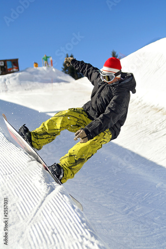 Fotoroleta snowboard sport narty śnieg przejażdżka