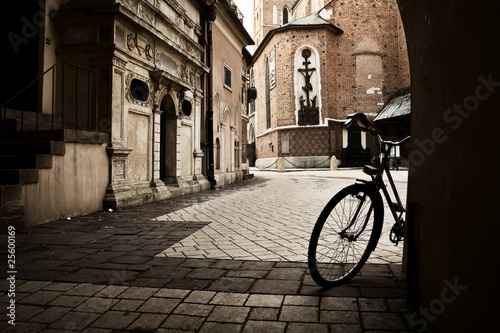 Obraz na płótnie kraków rower rynek