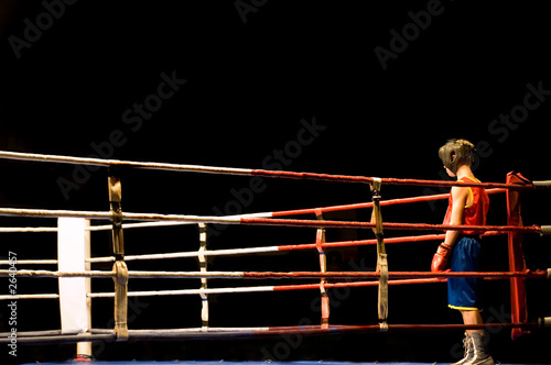 Obraz na płótnie chłopiec mecz boks