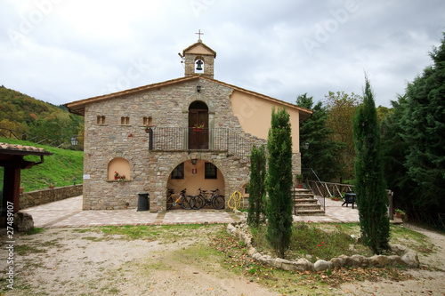 Obraz na płótnie wzgórze rolnictwo budynek assisi