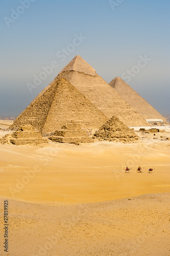 Plakat jazda konna antyczny ludzie pustynia egipt