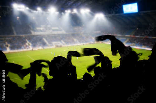 Plakat filiżanka pole stadion mecz