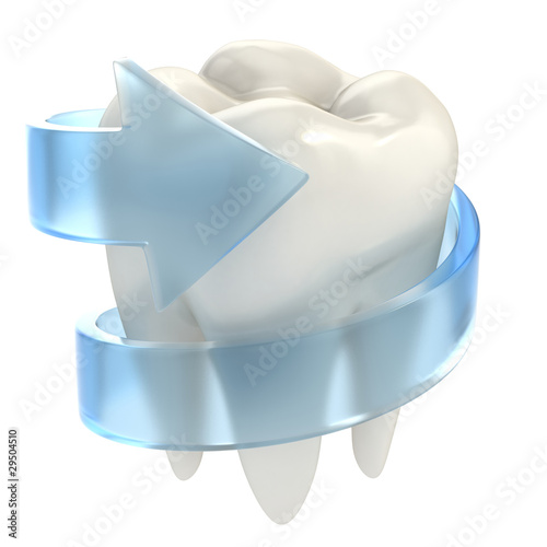 Plakat Koncepcja ochrony zęba 3D