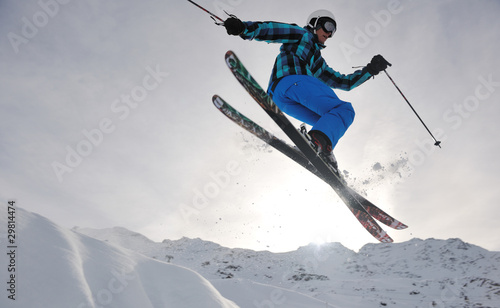 Fotoroleta moda sportowy góra niebo