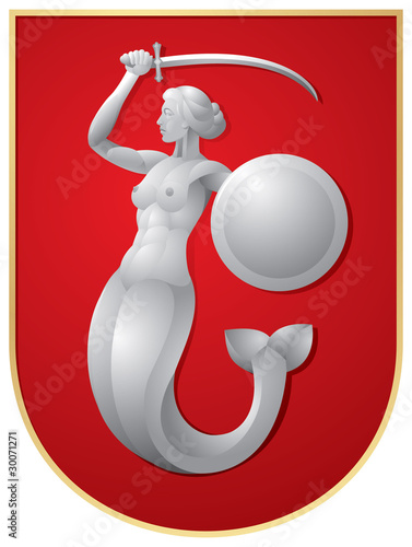 Obraz na płótnie warszawa wektor symbol