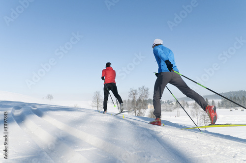 Naklejka sport sportowy sporty zimowe ruch śnieg