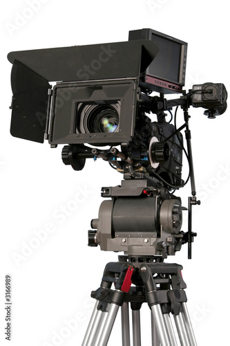 Fototapeta cyfrowy przemysł na białym tle kinematograf kamera