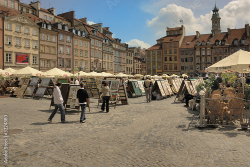 Obraz na płótnie stary warszawa europa tourismus