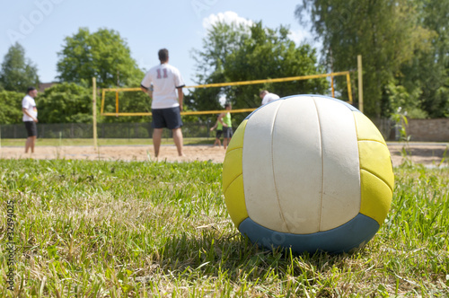 Naklejka siatkówka plażowa piłka sport boisko