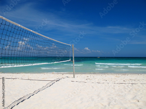 Obraz na płótnie piłka siatkówka plażowa słońce