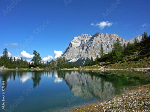 Fotoroleta opoka wspinaczka górska zugspitze alpinizm