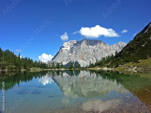 Fototapeta tarn widzieć bawaria tyrol zugspitze