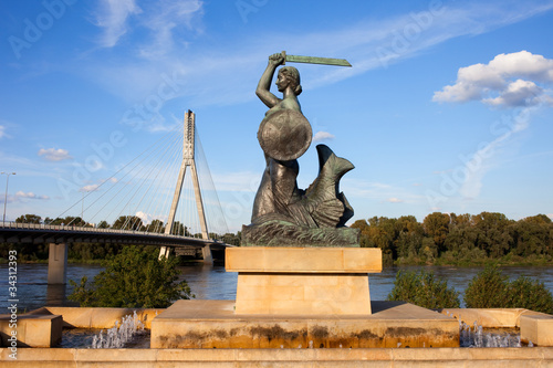 Obraz na płótnie warszawa sztuka statua pomnik brąz