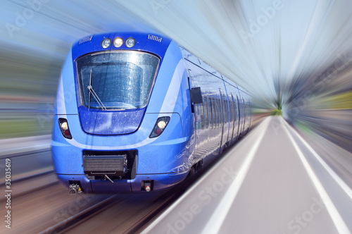 Obraz na płótnie nowoczesny metro ruch lokomotywa szwecja