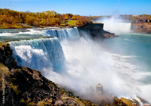 Obraz na płótnie Amerykańska strona wodospadu Niagara