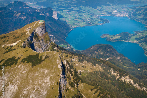 Plakat europa alpy góra natura