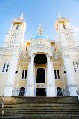 Plakat kościół brazylia ameryka południowa architektura