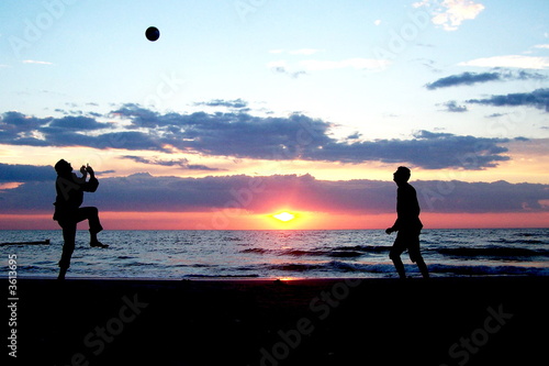 Fotoroleta siatkówka plażowa piłka plaża