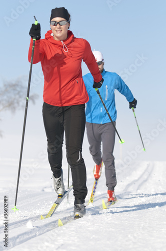 Fotoroleta mężczyzna śnieg sportowy