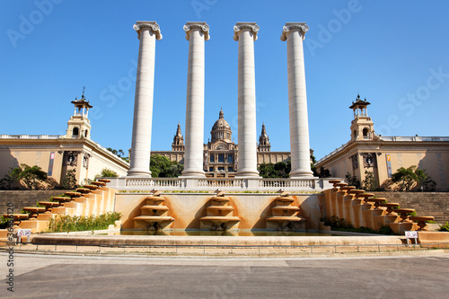 Plakat barcelona hiszpania śródziemnego