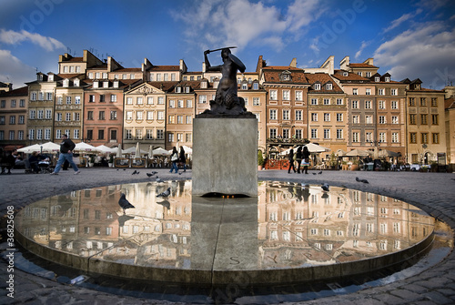 Fotoroleta warszawa rynek architektura polen wycieczka