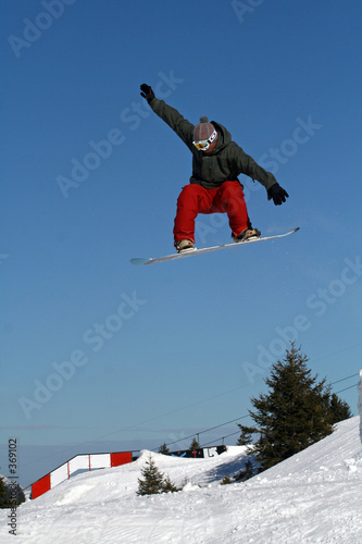 Fotoroleta śnieg snowboard góra sport alpy