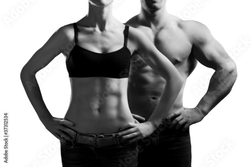Plakat siłownia ciało kobieta