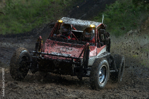 Plakat motorsport wyścig offroad