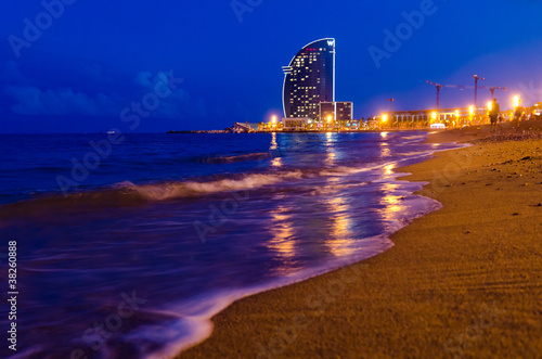 Fototapeta ulica barcelona hiszpania fala