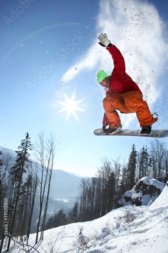 Fototapeta niebo sport narty zabawa