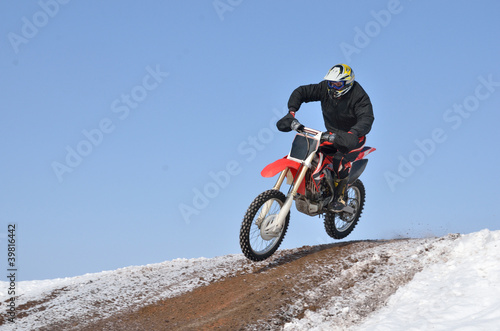 Plakat mężczyzna motorsport zabawa motocross wyścig