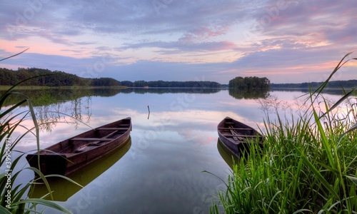 Fotoroleta krajobraz natura jezioro ogród most