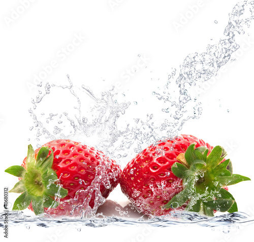 Plakat ruch zdrowy woda zdrowie owoc