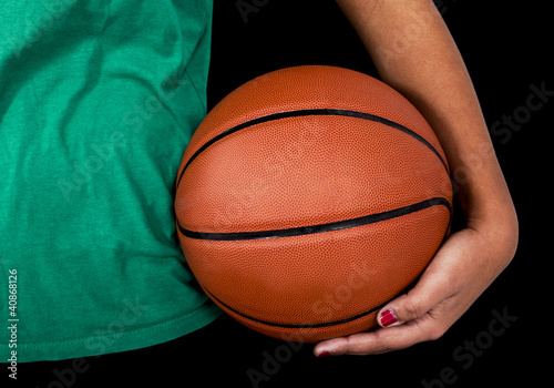 Obraz na płótnie kobieta koszykówka dziewczynka zdrowy piłka