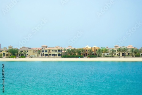 Naklejka architektura wyspa zatoka arabski plaża