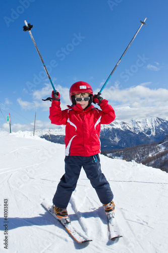 Naklejka sport śnieg sporty zimowe zabawa