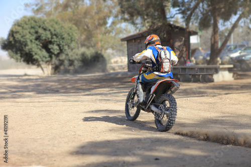 Obraz na płótnie motocross motorsport słońce rower lato