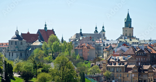 Naklejka stary architektura kościół