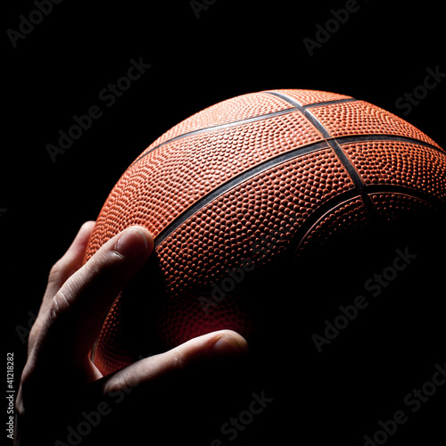 Naklejka piłka koszykówka sport potęga cień